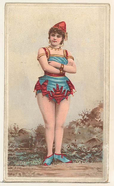 W. Duke, Sons & Co., Actress wearing red pointed cap, from Stars of the Stage, Second Series (N130) issued by Duke Sons & Co. to promote Honest Long Cut Tobacco