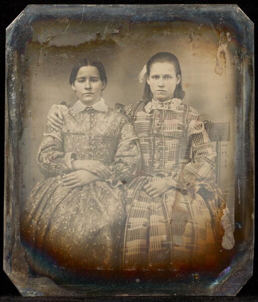 Jacob Byerly, [Portrait of Two Seated Young Women]