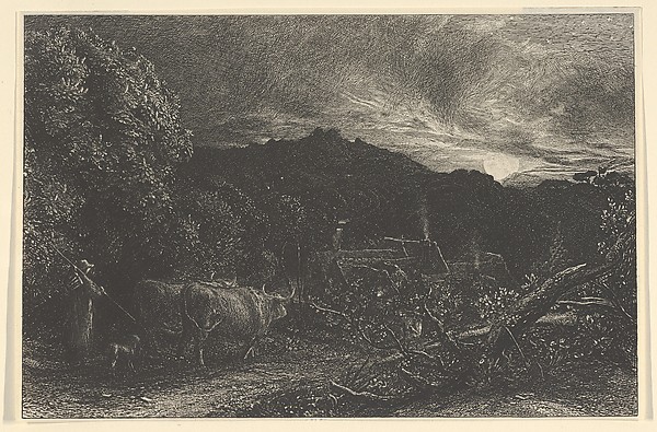 Samuel Palmer, The Weary Ploughman, or The Herdsman, or Tardus Bubulcus