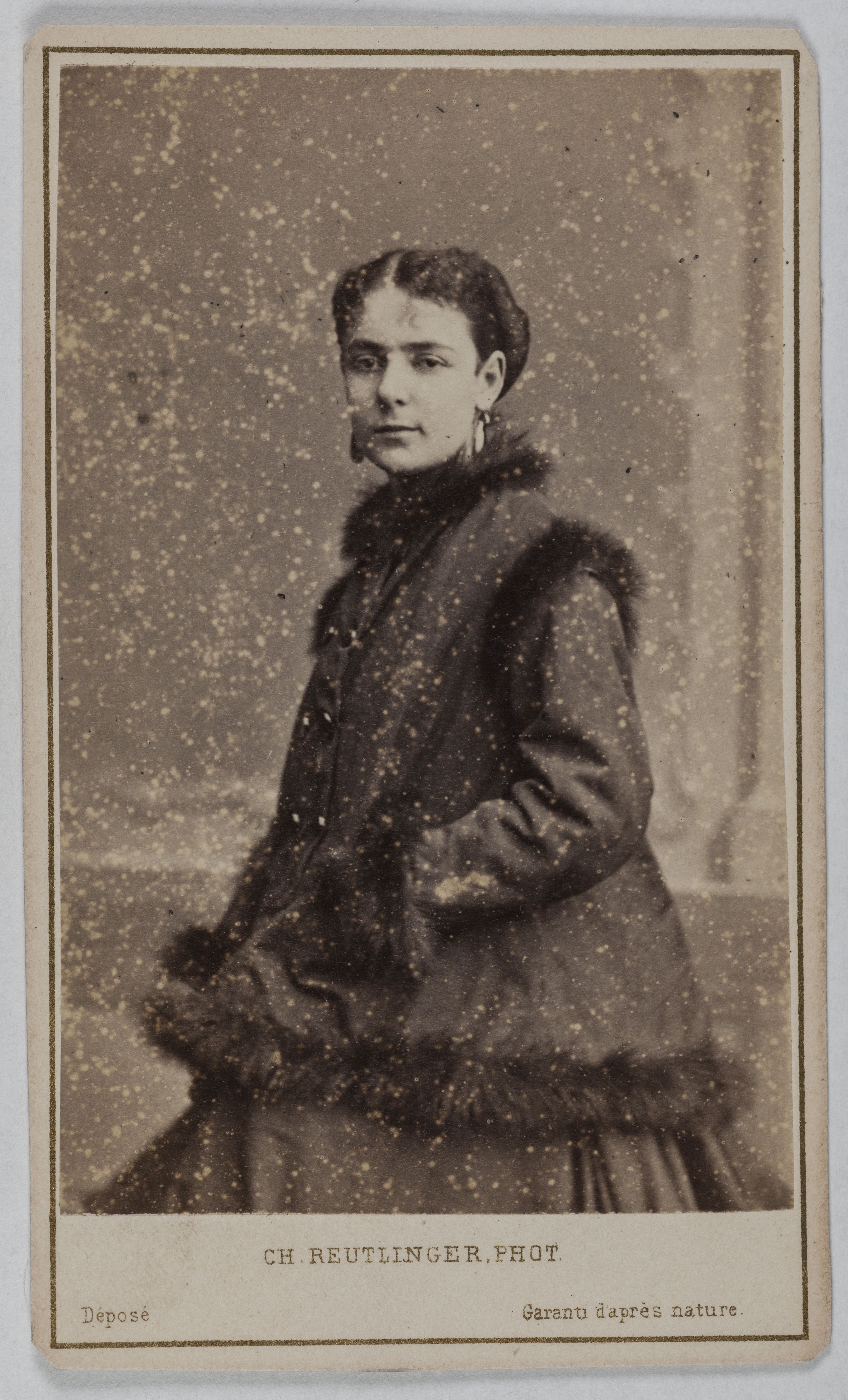 Charles Reutlinger, Portrait de Gabrielle Gauthier ( -vers 1883), (actrice)