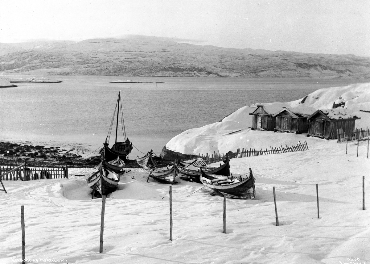 Anders Beer Wilse, Prot: Røst - Rorboder og Fiskerbaater 1910