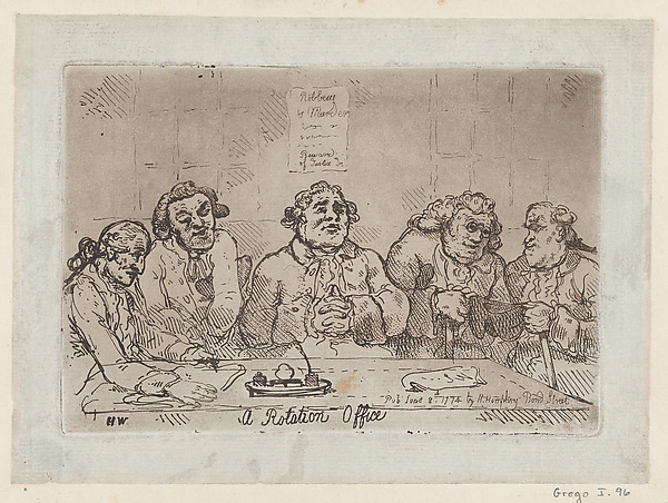 Thomas Rowlandson, A Rotation Office