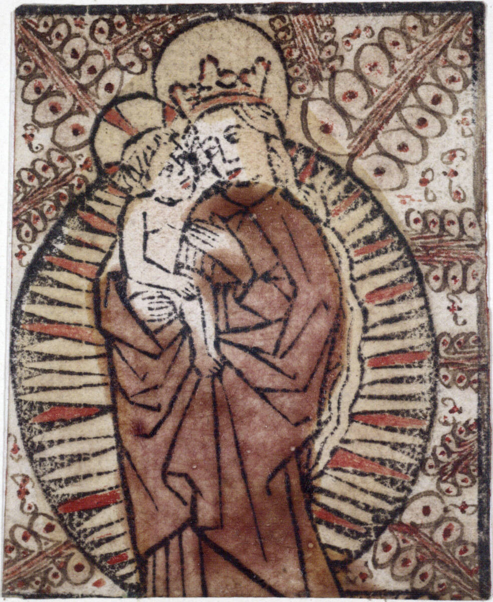 Anonym, Die Madonna in der Glorie, stehend