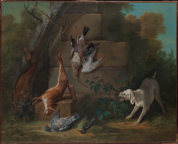 Jean-Baptiste Oudry, Dog Guarding Dead Game