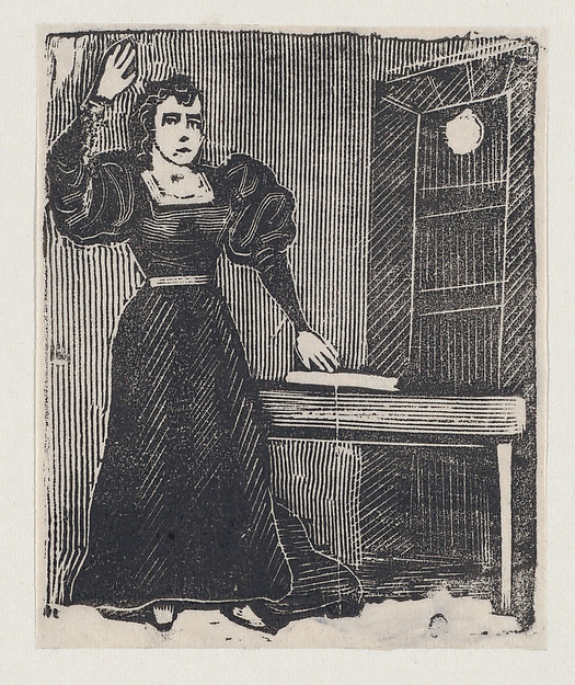 José Guadalupe Posada, A woman (Maria la Chiquita) in a prison cell