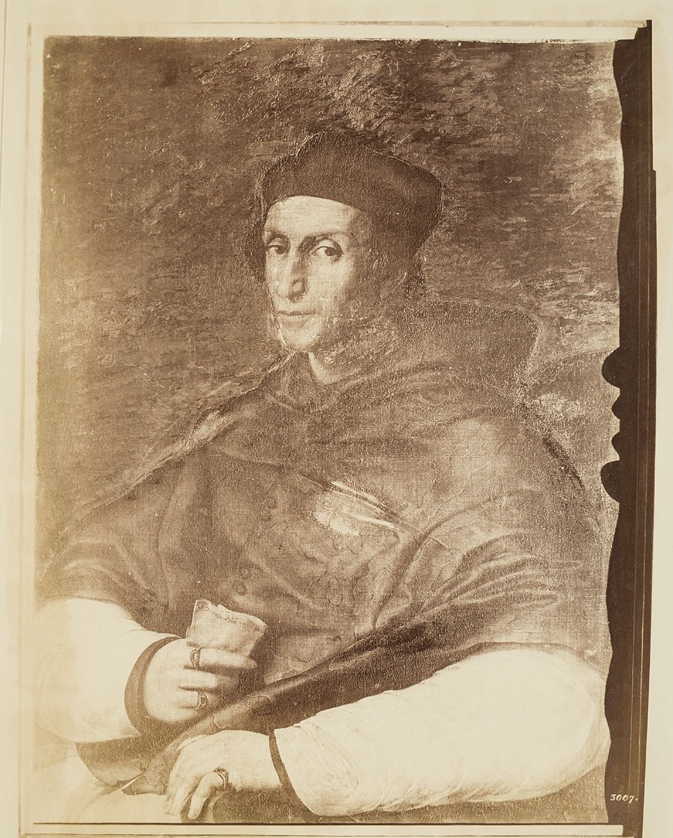 Fratelli Alinari, Raffaello Sanzio: Porträt des Bernardo Dovizi da Bibbiena, Galleria Pitti, Florenz