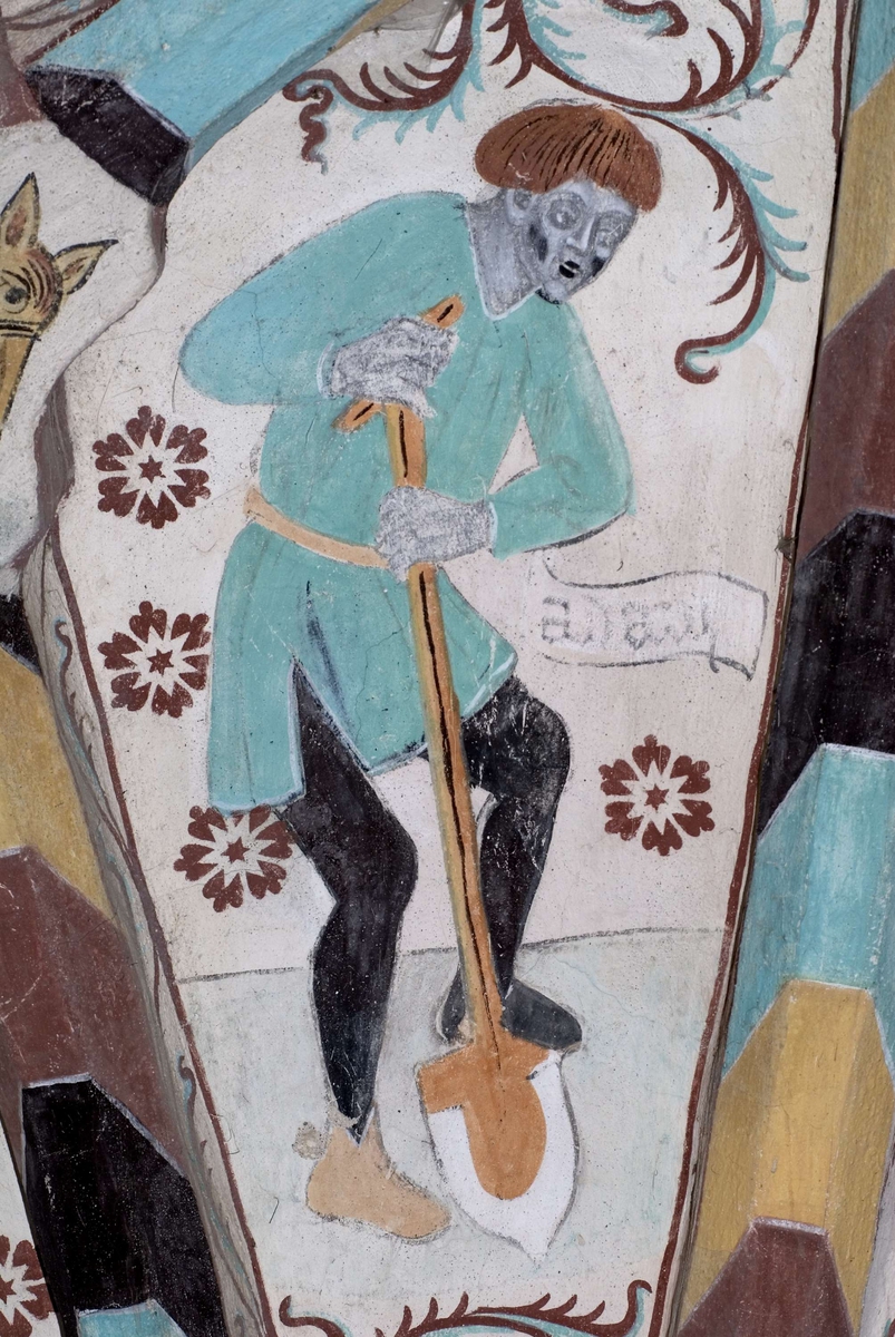 Bengt Backlund, Lime Painting in Harkberga Church, Uppland 2009