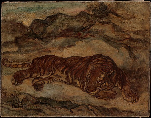 Antoine-Louis Barye, Tiger in Repose