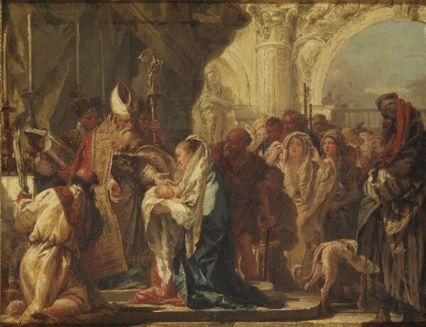 Giovanni Domenico Tiepolo, Kristi frambärande i templet