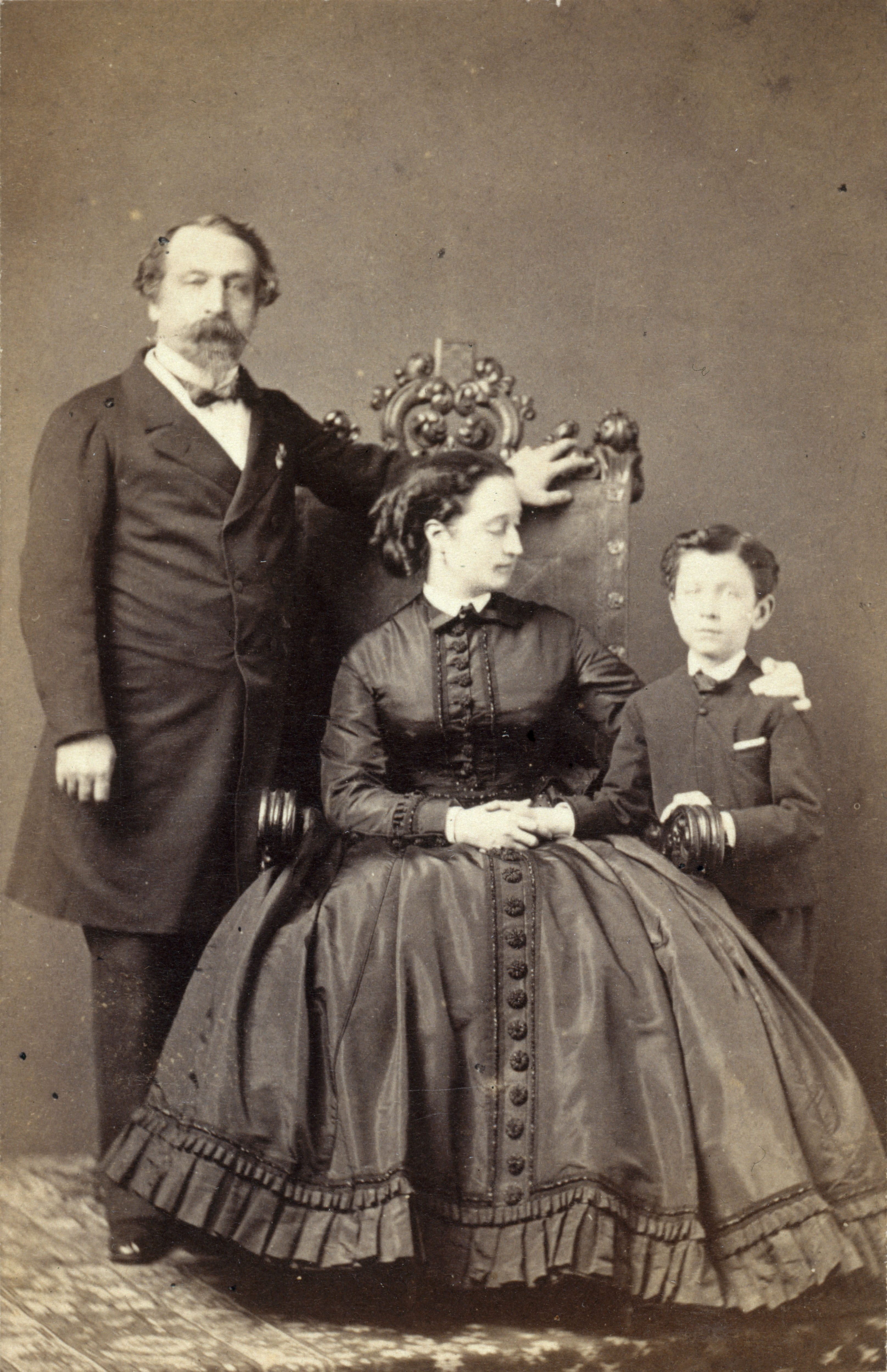 Anonyme, Portrait de la famille impériale (Impératrice Eugénie)