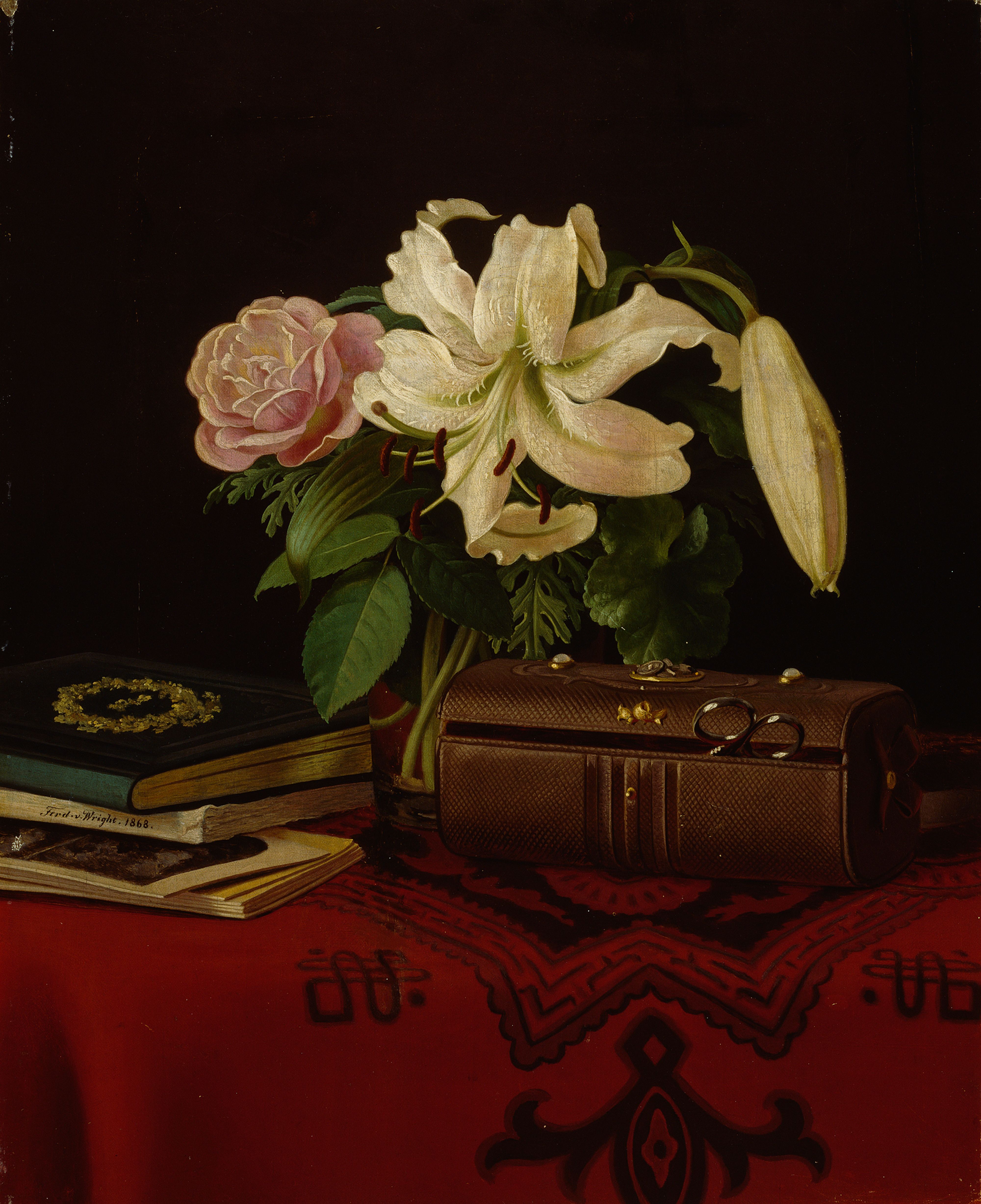 Ferdinand von Wright, Still-Life on a Lady's Worktable