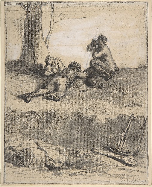 Jean-François Millet, Roadworkers at Lunch