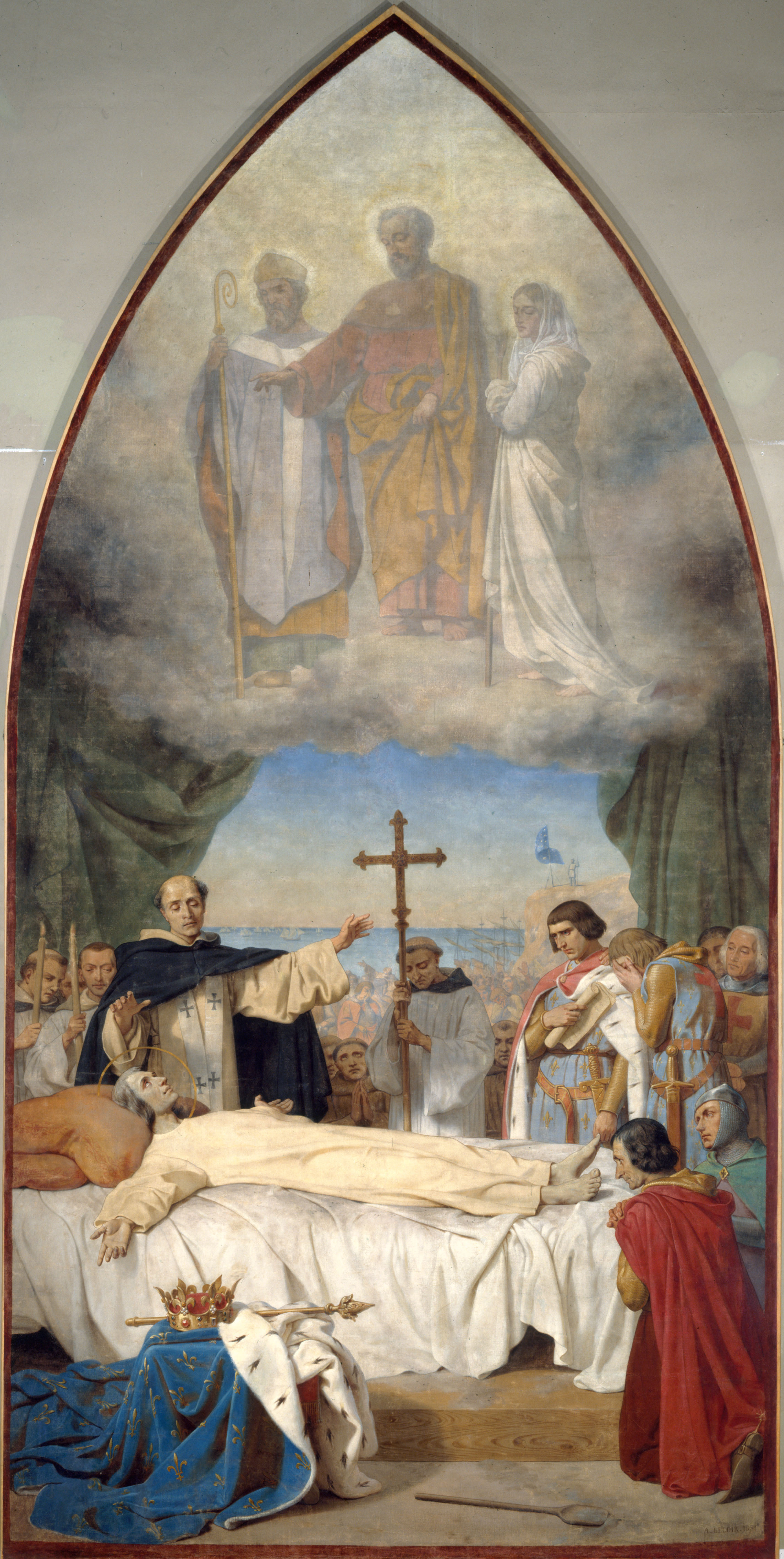 Auguste Jean-Baptiste Leloir, La mort de Saint Louis