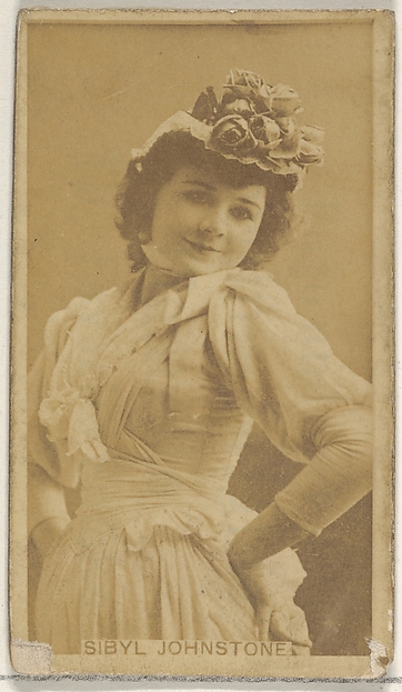 Allen & Ginter, Sibyl Johnstone, from the Actors and Actresses series (N45, Type 8) for Virginia Brights Cigarettes