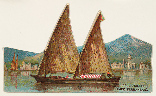 W. Duke, Sons & Co., Ballancelle (Mediterranean), from the Types of Vessels series (N139) issued by Duke Sons & Co. to promote Honest Long Cut Tobacco