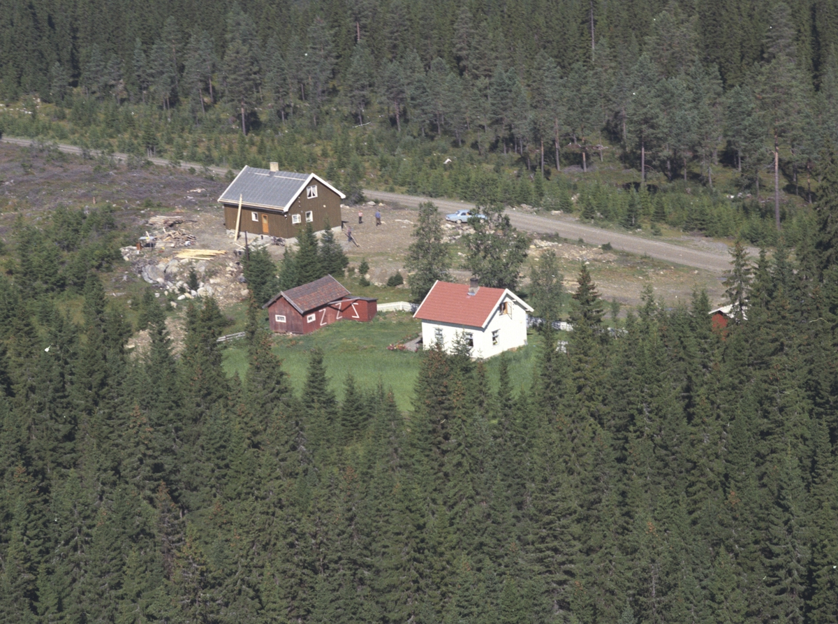 Widerøes Flyveselskap A/S, Flyfoto, Åsli, Åsmarka, Ringsaker.
