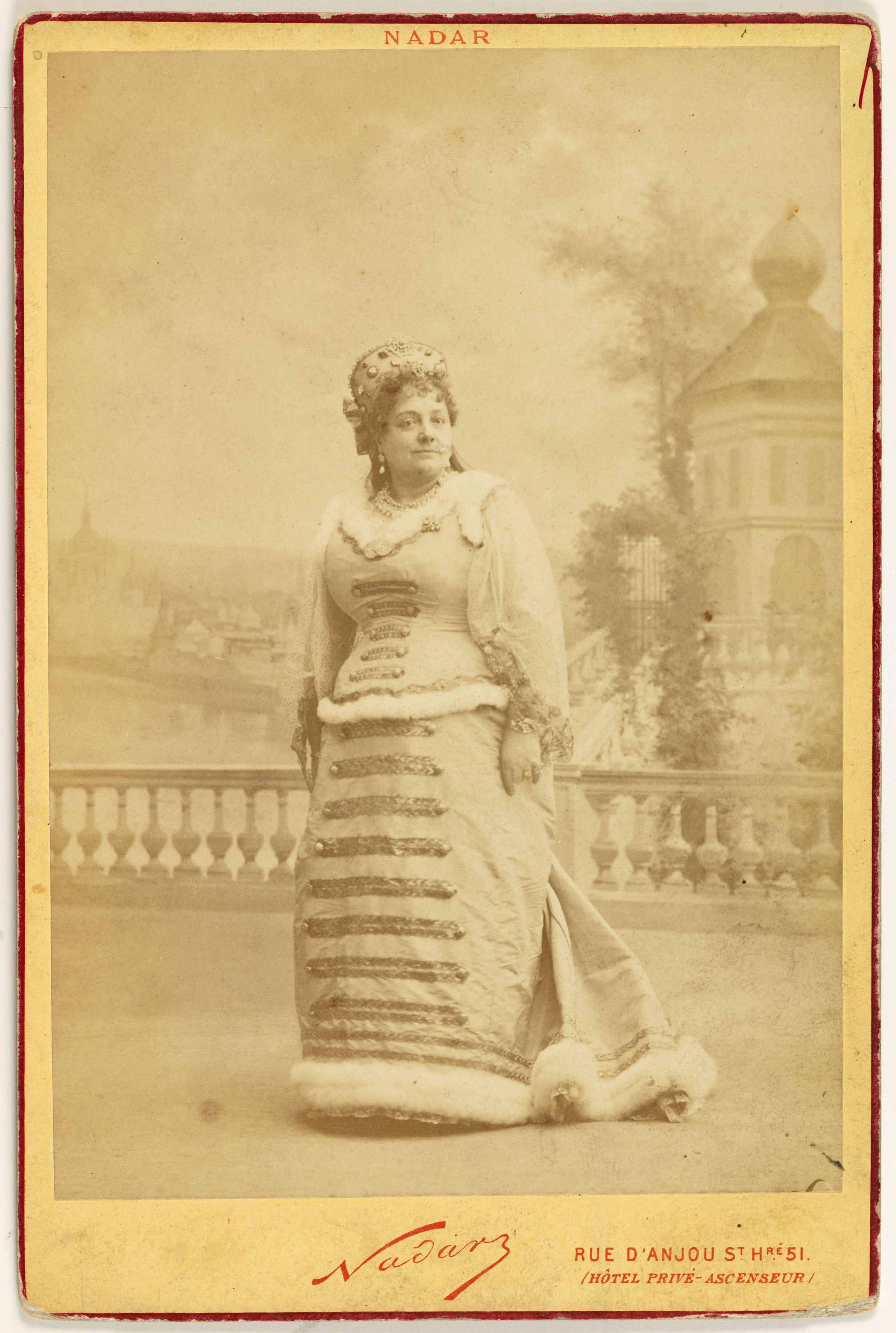 Atelier Nadar, Portrait de Aubrey, actrice