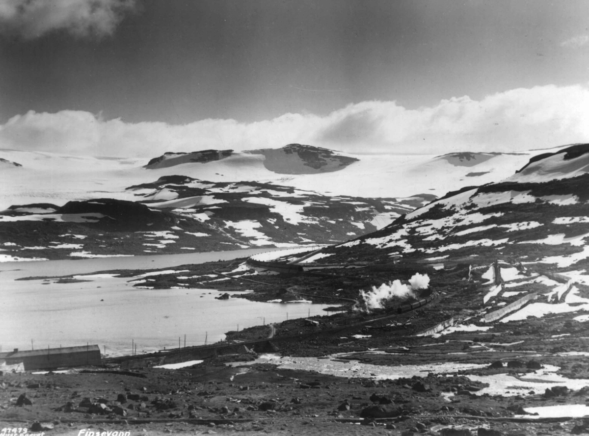 Anders Beer Wilse, Wilse original, Samferdsel, Jernbane, Finsevatn, Hardangerjokulen