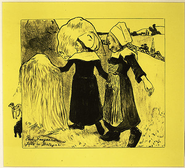 Paul Gauguin, The Joys of Brittany, from the "Volpini Suite: Dessins lithographiques"