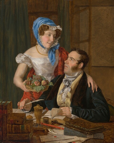 Ferdinand Georg Waldmüller, The Cartographer Professor Josef Jüttner and His Wife