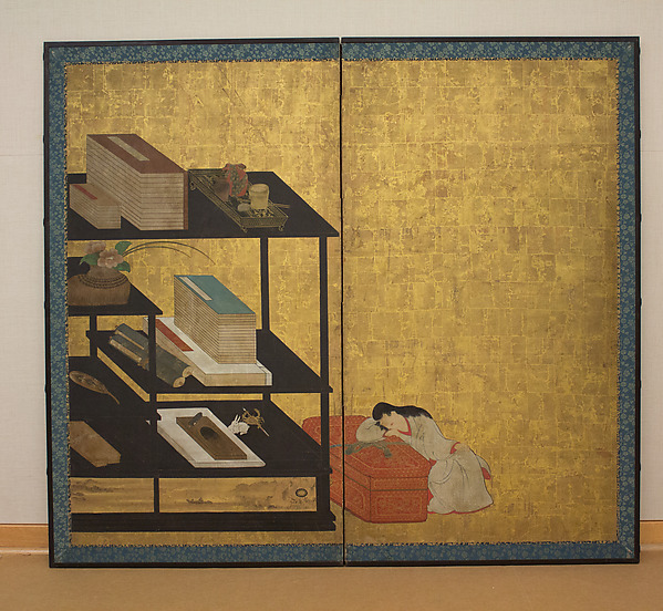 Unidentified artist, Interior Scene with Books and Writing Implements