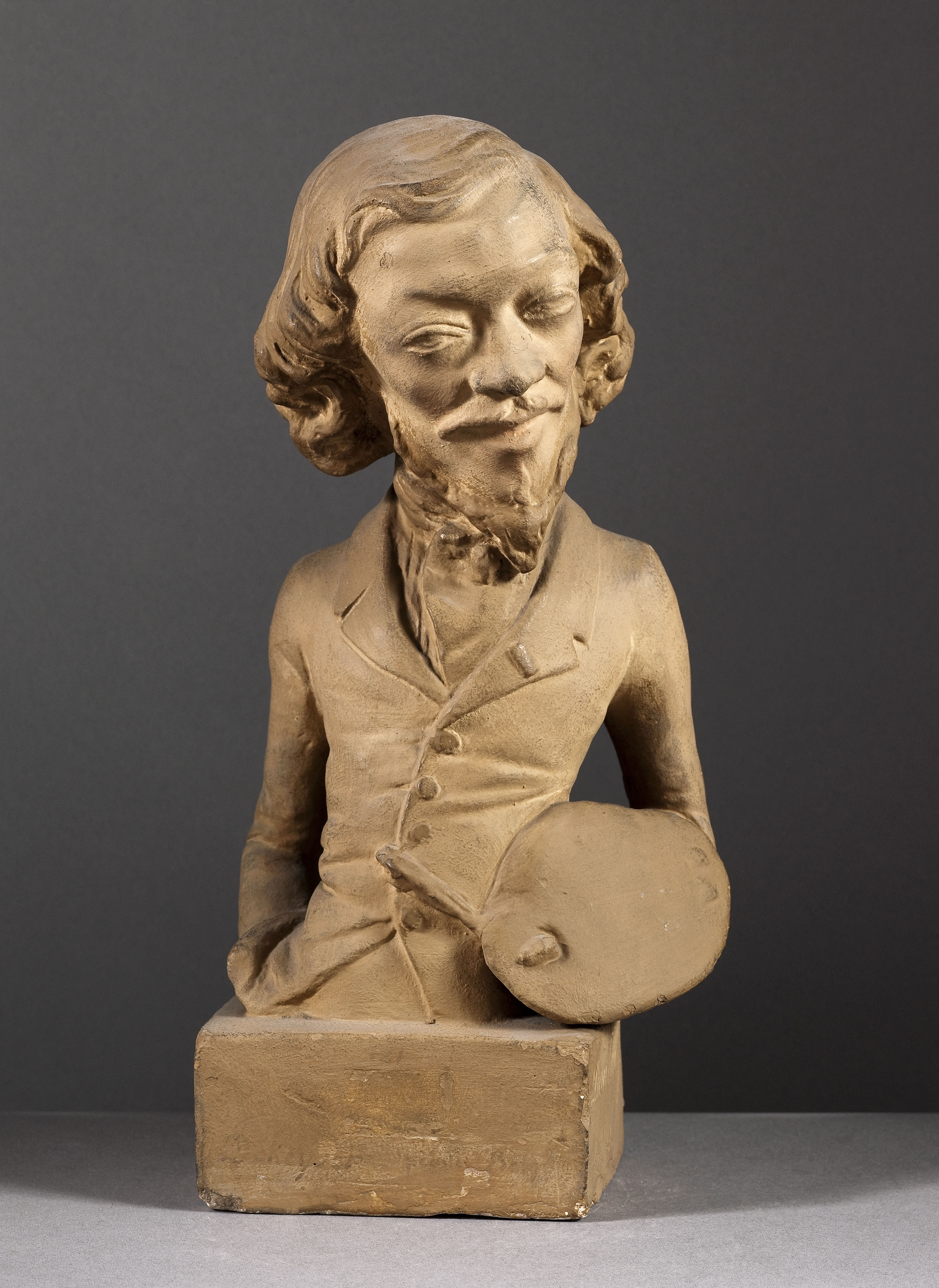 Jean Pierre Dantan, Portrait-charge de Nicaise Dekeyser (1813-1887), peintre belge