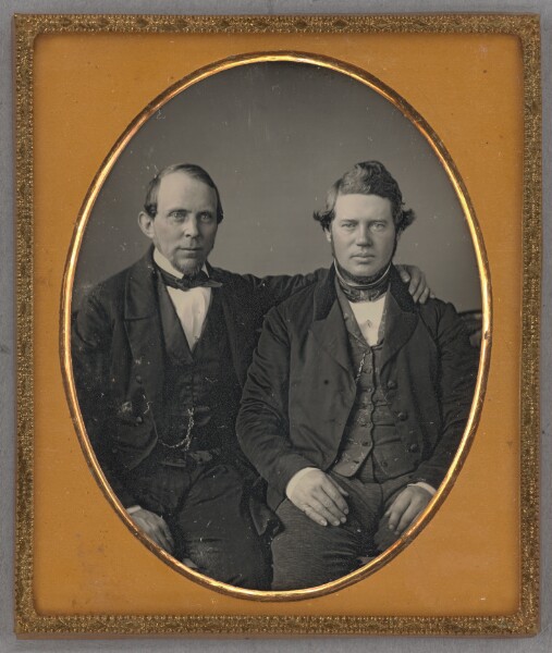 Unknown, [Portrait of Two Seated Men]