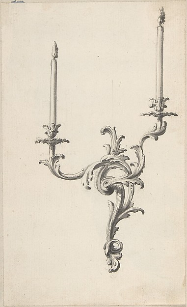 Anonymous, French, 18th century, Design for a Sconce
