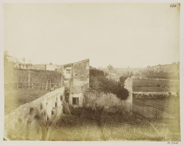 Parker, John Henry, Remains of the Aedes Camoenarum (?), of the time of Sylla, and portion of Chambers of the early Empire, near the Porta Capena.
