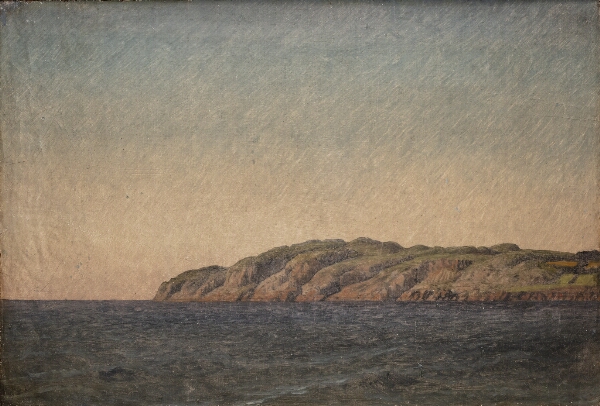 C.W. Eckersberg, Parti af Kullen fra søen udfor Mølleleje