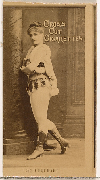 W. Duke, Sons & Co., Card Number 247, Urquhart, from the Actors and Actresses series (N145-2) issued by Duke Sons & Co. to promote Cross Cut Cigarettes