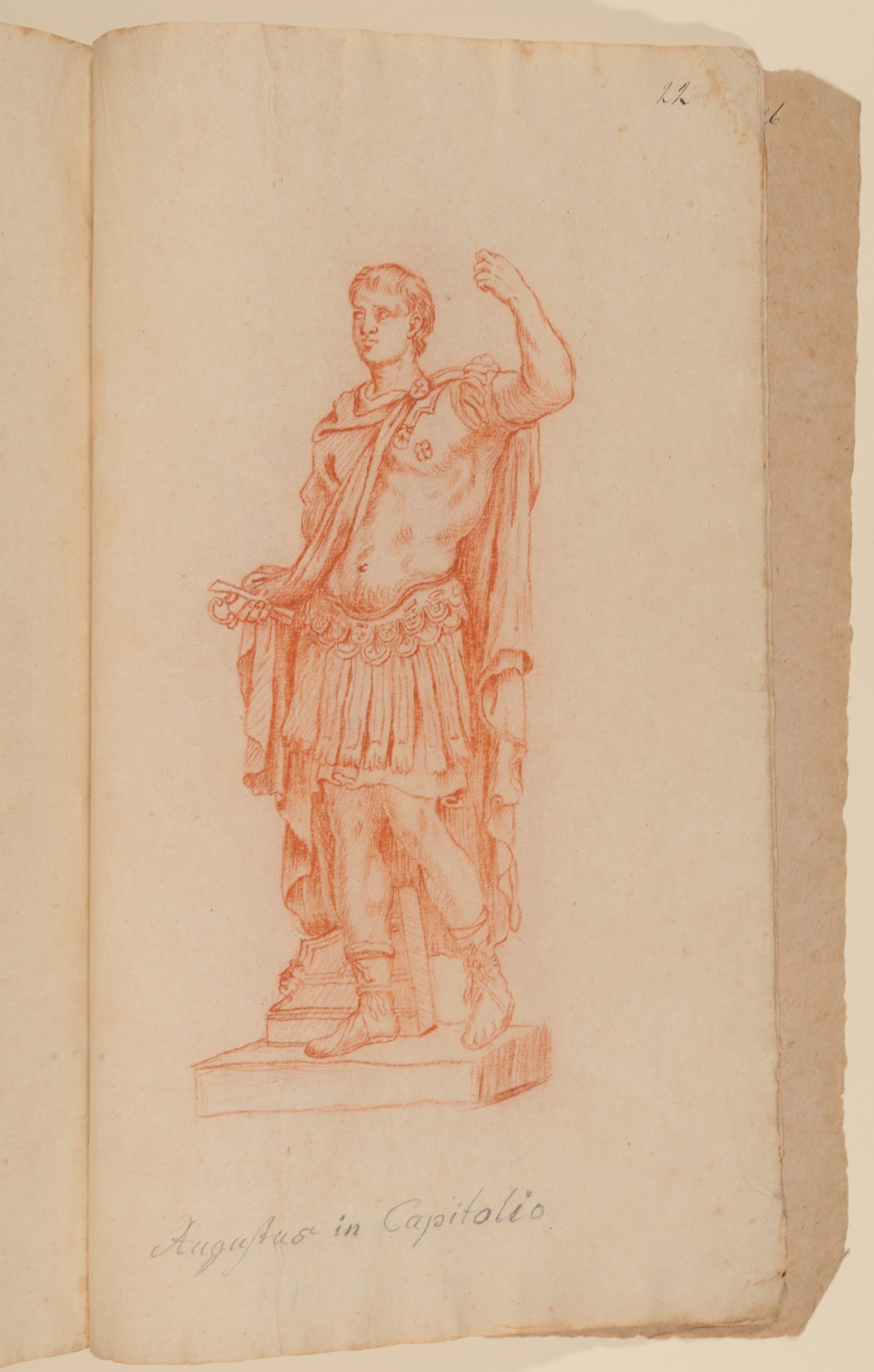Francois Perrier (Maler), Augustus [nach Tafel 10 von François Perriers "Icones et Segmenta Nobilium Signorum et Statuarum..." (1638)]