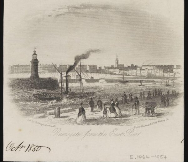 Unknown, Ramsgate from the East Pier