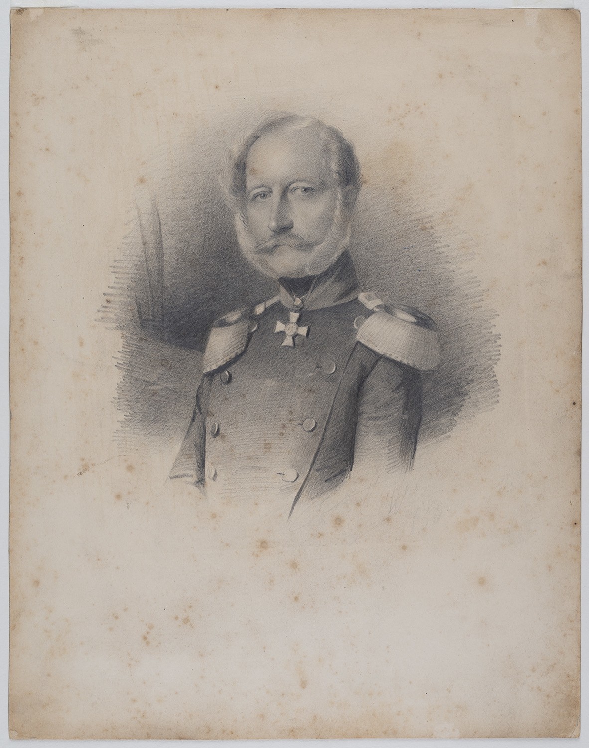 J. Kayser (Porträtzeichner), Maliszewski, Ferdinand von (1790–1877), preuß. General der Infanterie, Kommandant des Invalidenhauses in Berlin