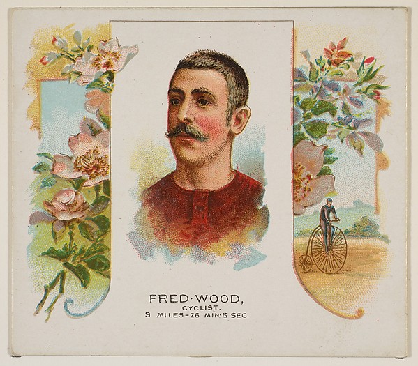 Allen & Ginter, Fred Wood, Cyclist, from World's Champions, Second Series (N43) for Allen & Ginter Cigarettes