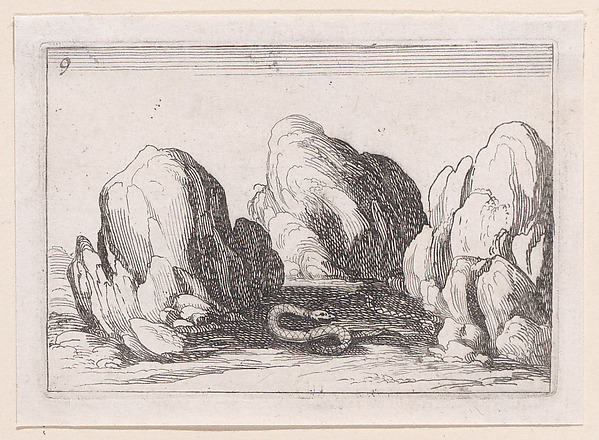 Jacques Callot, Le Serpent (The Serpent), plate 9 from "Lux Claustri ou La Lumière du Cloitre" (The Light of the Cloisters)