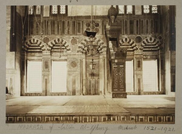 K.A.C. Creswell, Mihrab of the funerary complex of Mamluk Sultan Qansuh al-Ghawri, Cairo