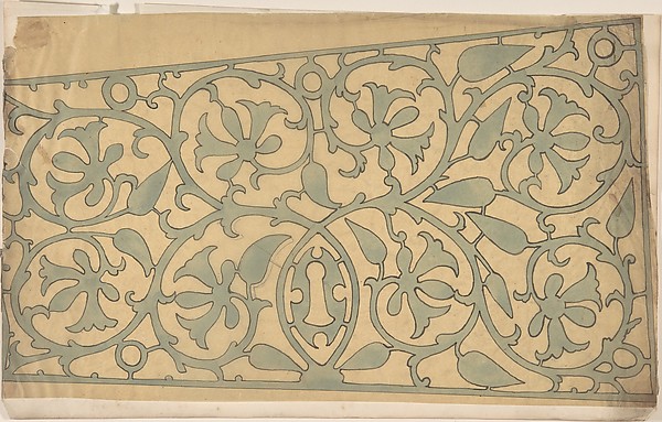 Anonymous, British, 19th century, Panel of Ornament, possibly Metalwork
