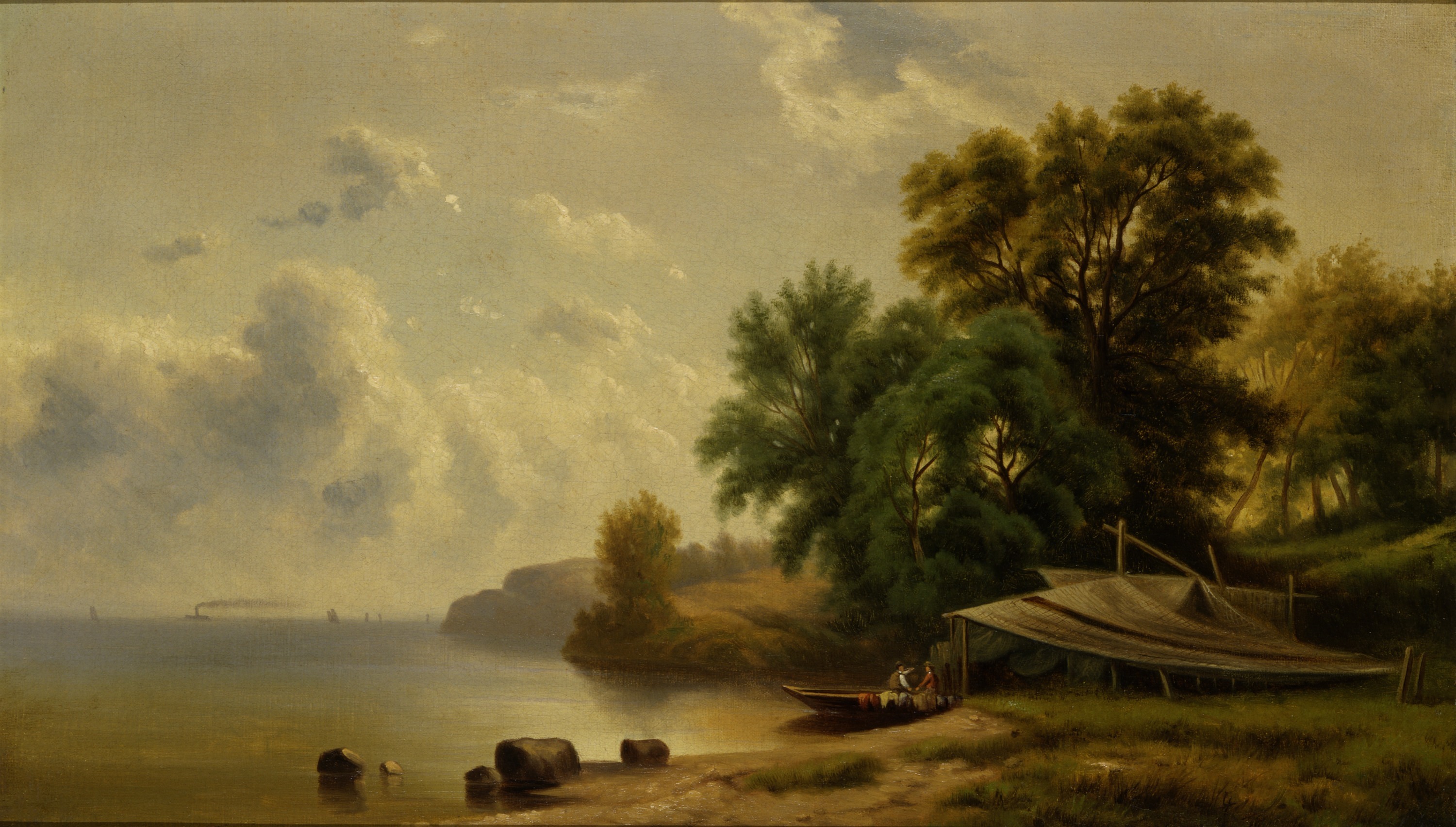 Robert S. Duncanson, Landscape with Campsite