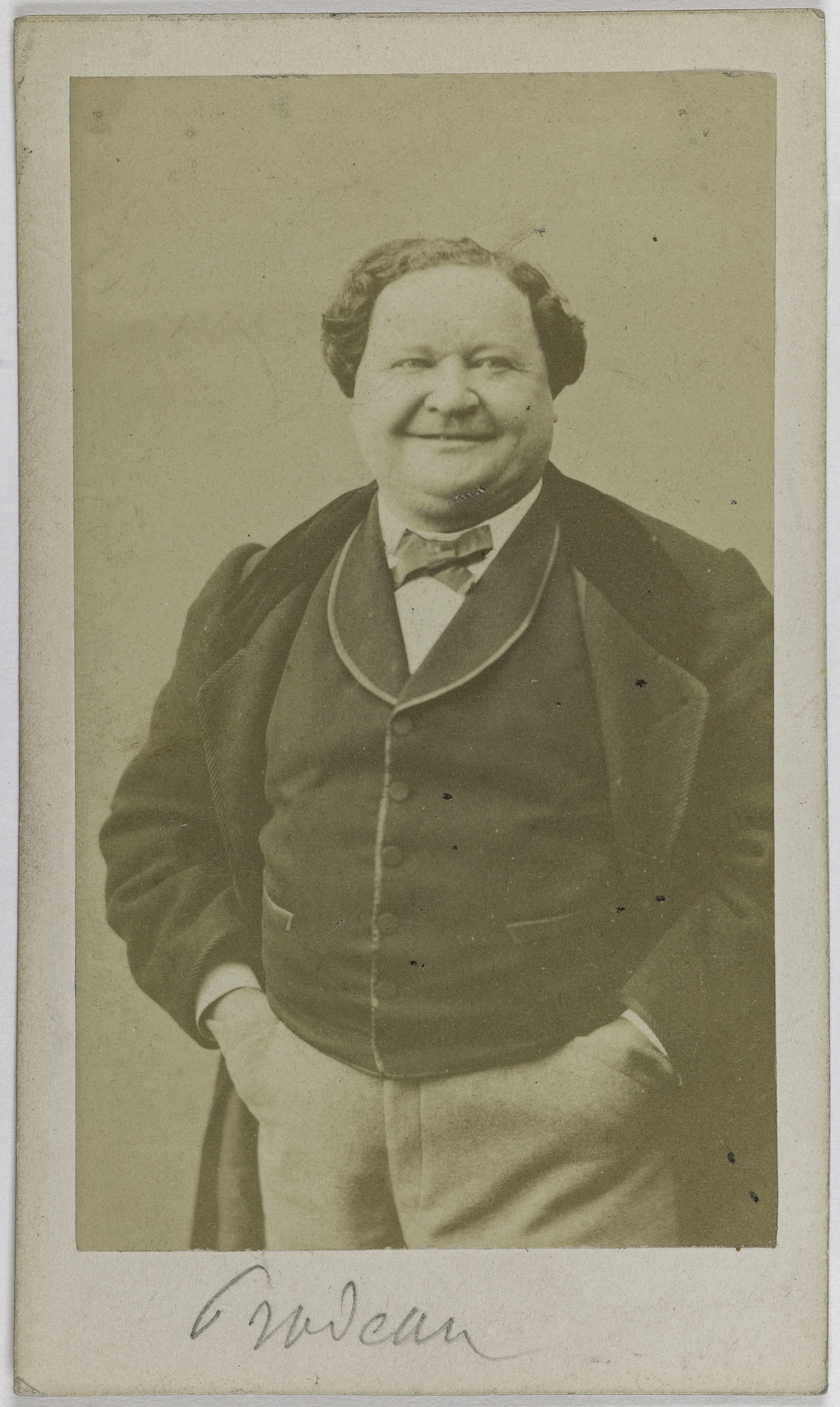 Anonyme, Portrait de Pradeau Etienne, (1817-1895), (acteur, chanteur)