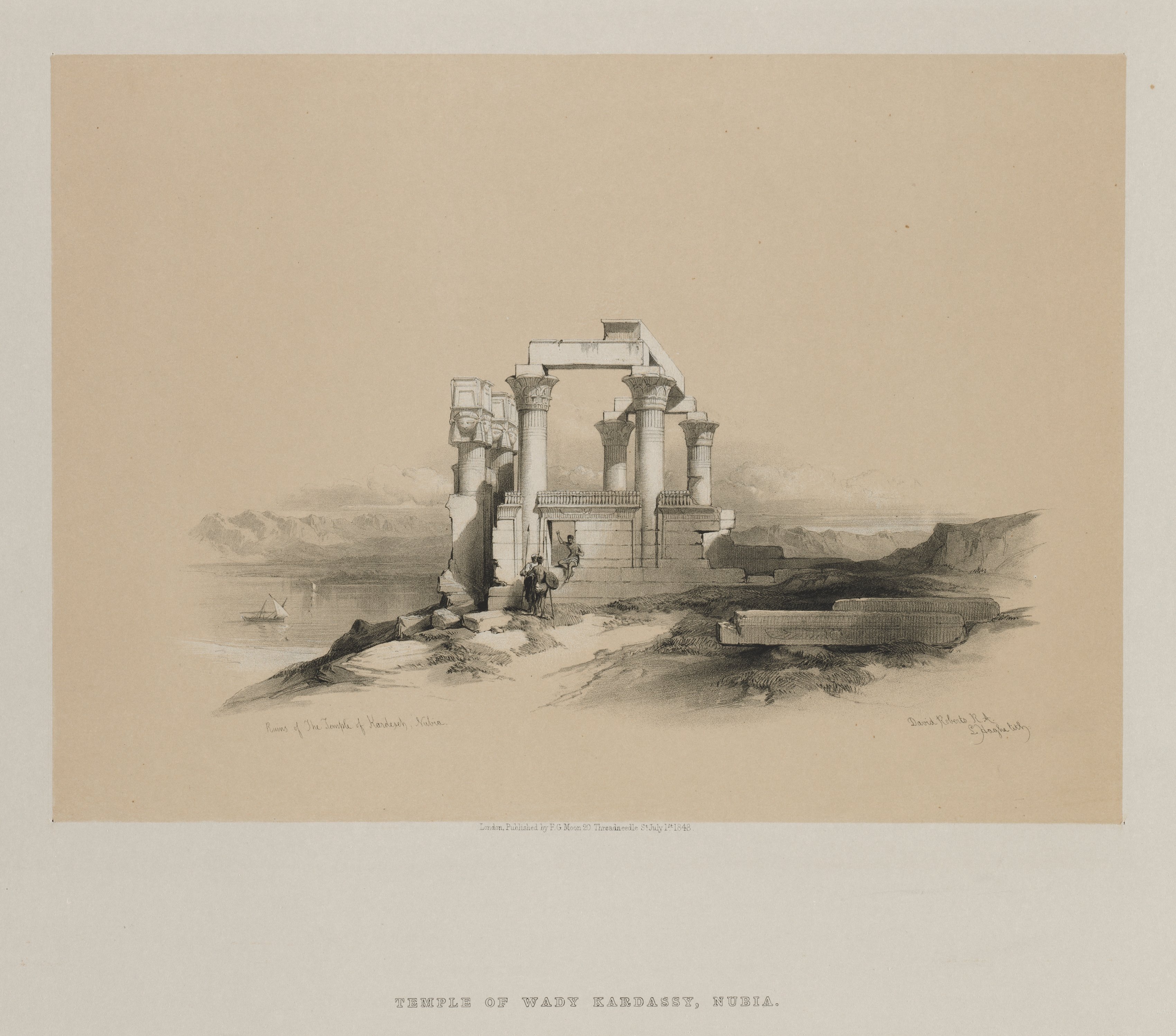 Louis Haghe, Egypt and Nubia, Volume II: Ruins of the Temple of Kardeseh, Nubia