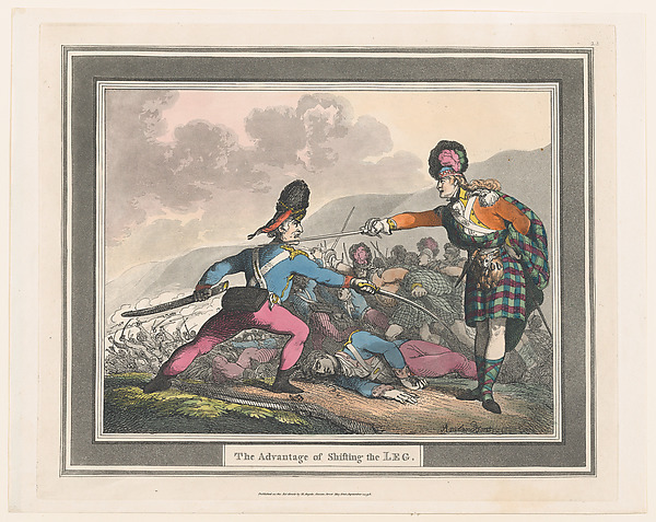 Thomas Rowlandson, The Advantage of Shifting the Leg