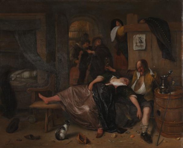 Jan Havicksz. Steen, Het dronken paar