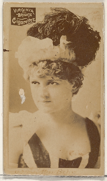 Allen & Ginter, Miss Behr, from the Actors and Actresses series (N45, Type 2) for Virginia Brights Cigarettes