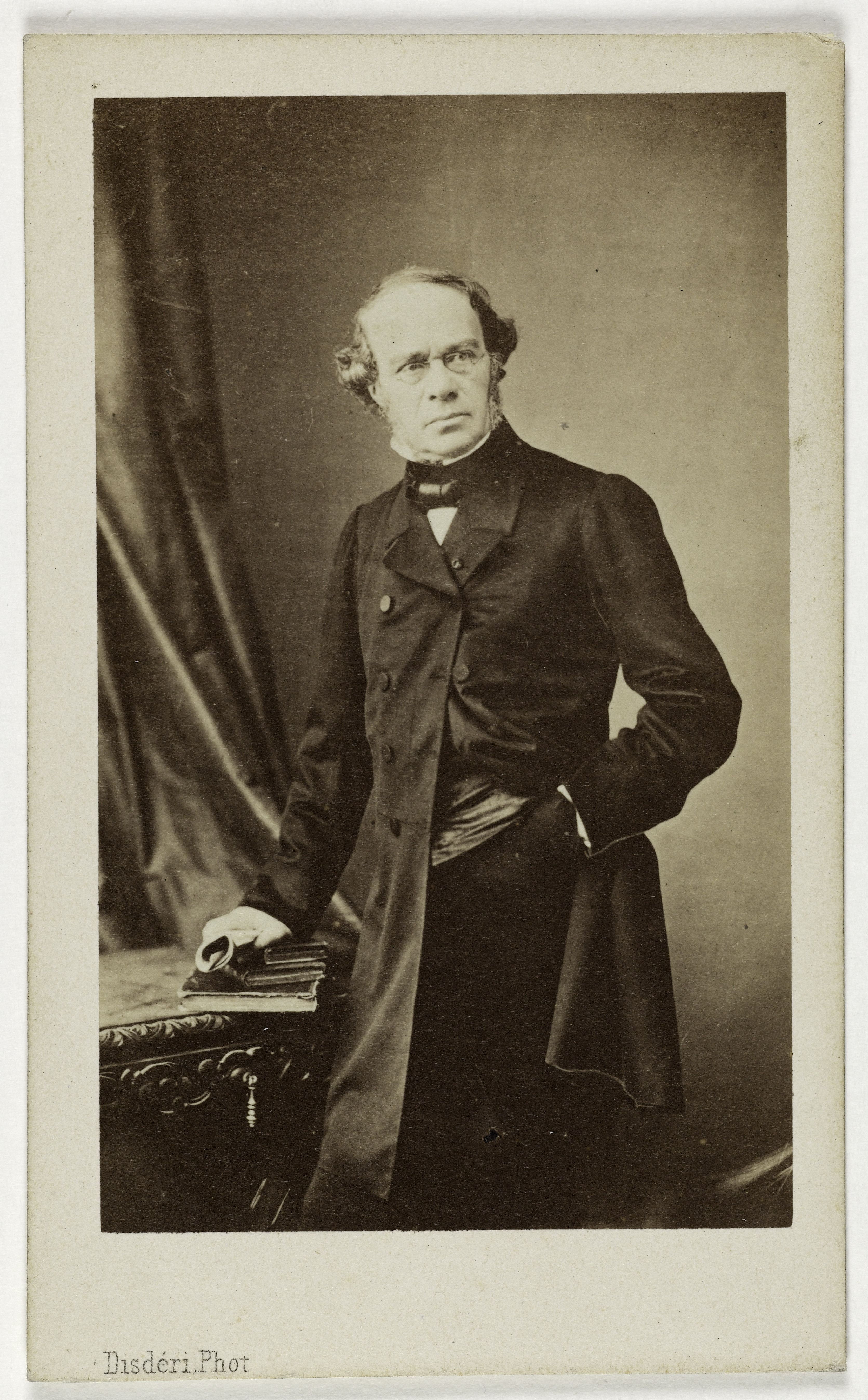 André-Adolphe-Eugène Disdéri, Portrait d'Halévy (Jacques Fromental, Elie Lévy, dit), (1799-1862), compositeur