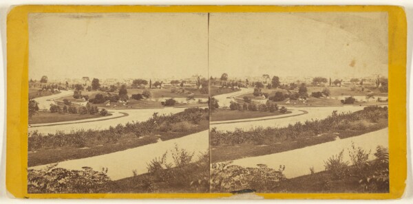 Edward and Henry T. Anthony & Co., A Visit to the "Central Park" in the Summer of 1863. From the Casino, looking N.E.
