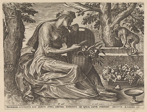 Cornelis Cort, Taste from The Five Senses