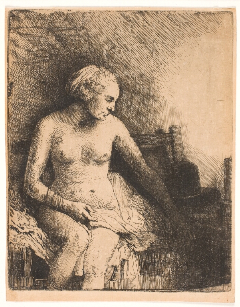 Rembrandt van Rijn, Siddende kvindelig model