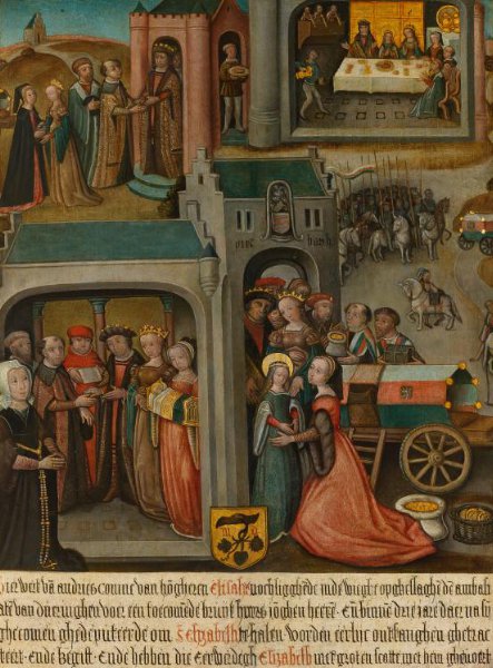anonymous, Four scenes from the legend of St Elizabeth of Hungary