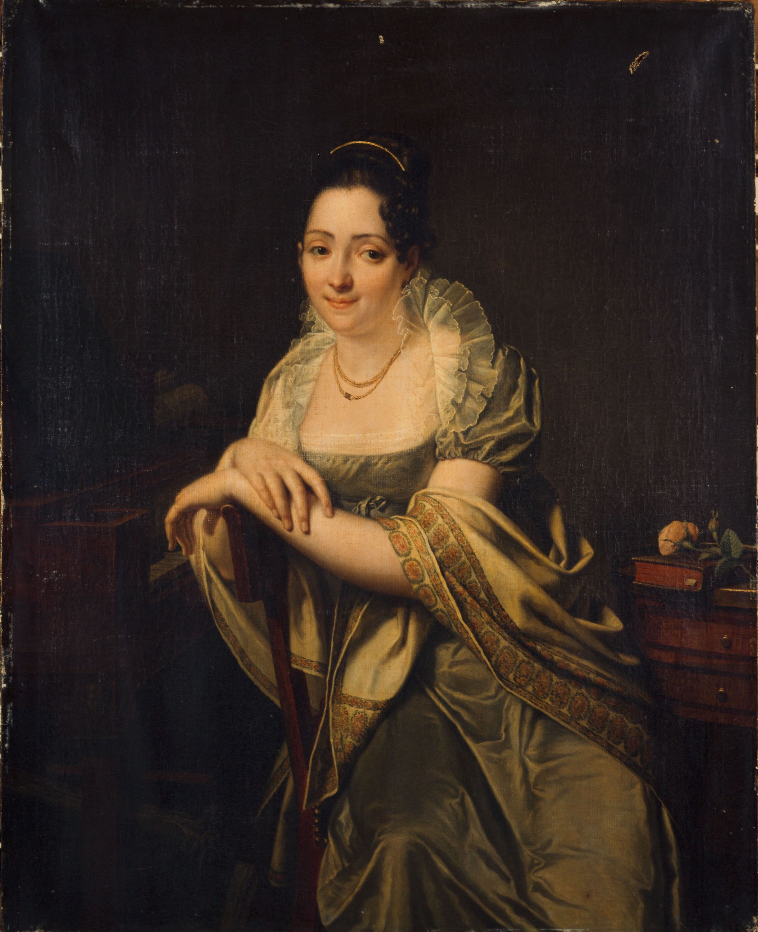 Anonyme, Portrait dit d'Armande Louise Mallet (1770-1822), épouse Gersin